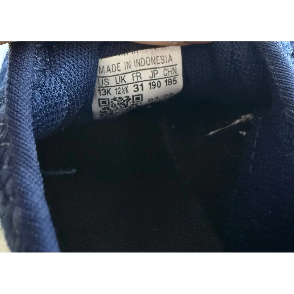 Adidas Kids Dark Blue Mesh Running Shoes Athletic Sneakers Size‎ 13K
